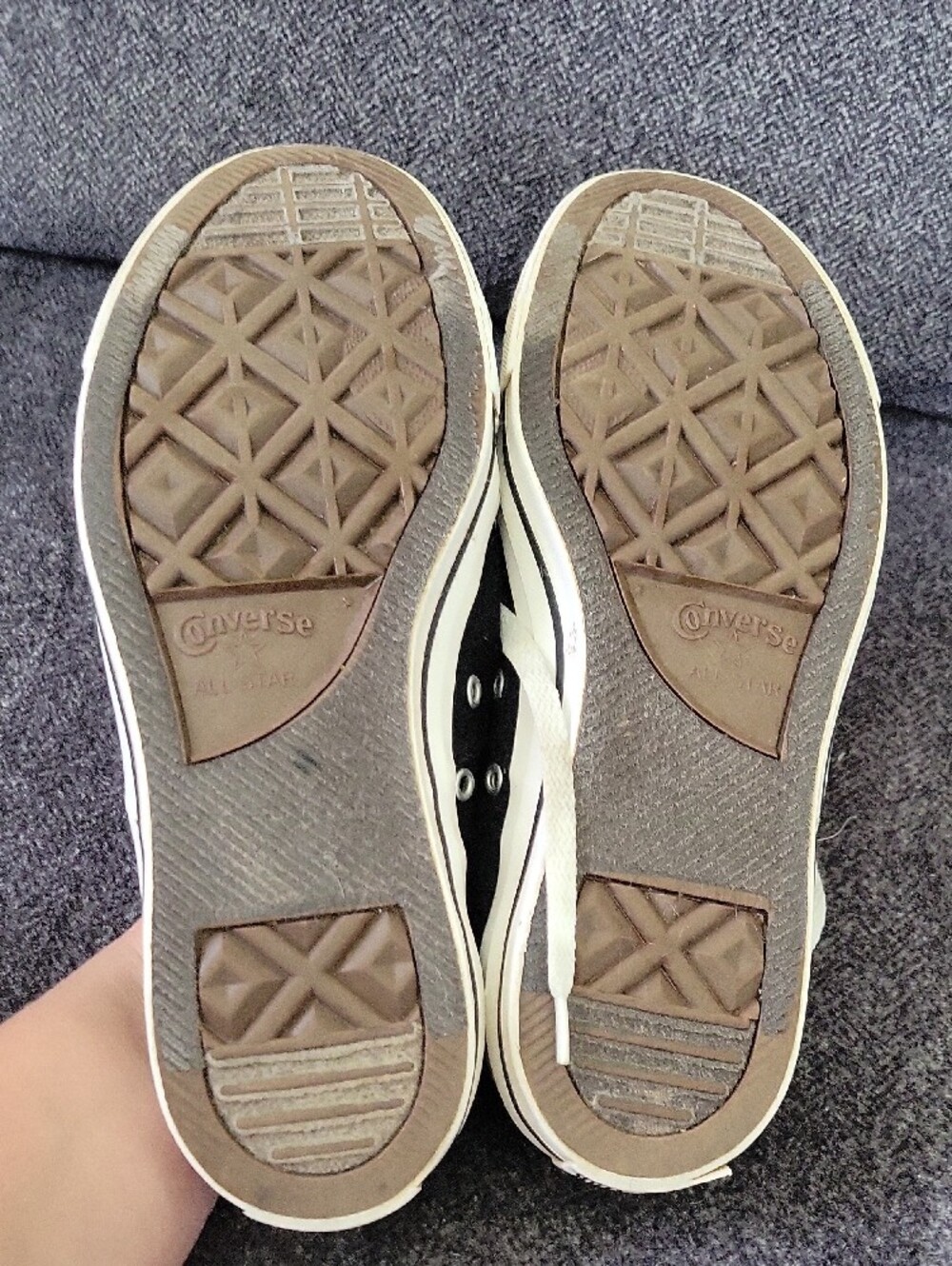 Converse Black Canvas Low Top Sneakers with White Accents - Picture 3 of 5